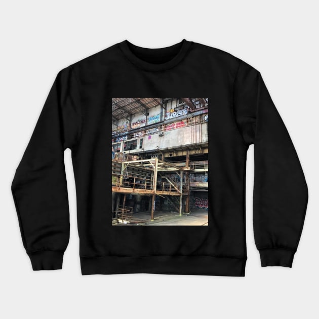 Abandoned Building Graffiti Crewneck Sweatshirt by My Sister's Closet